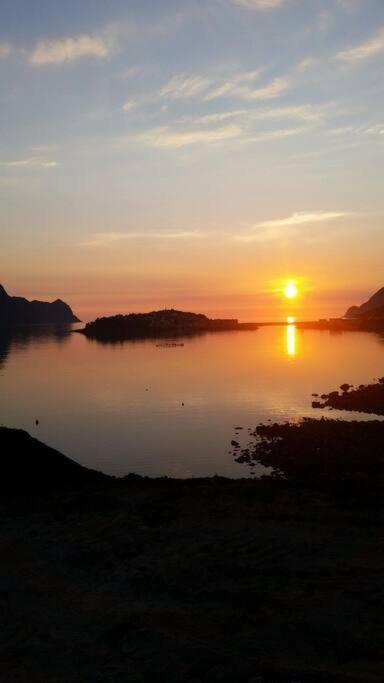 Senja, Husoy I Senja. Leilighet Med Utsikt Over Fjord Og Fjell Tofta Exteriör bild